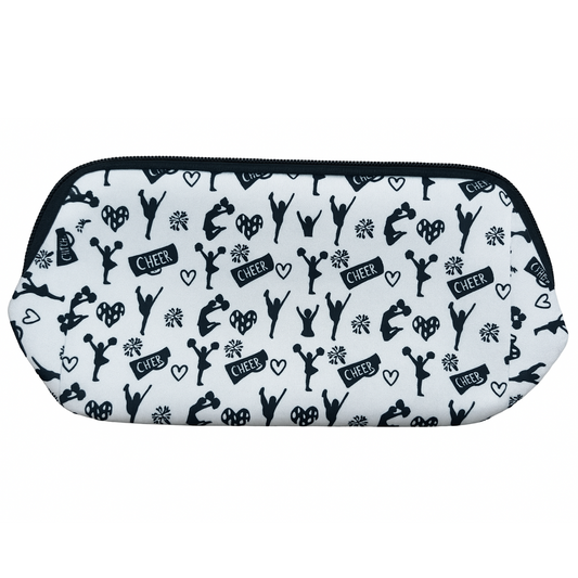 Cheerleading Black Cosmetic Bag