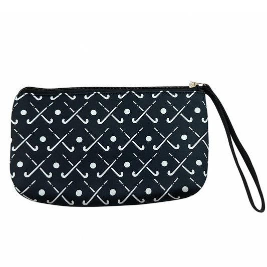 Field Hockey Small Wristlet Pouch Purse