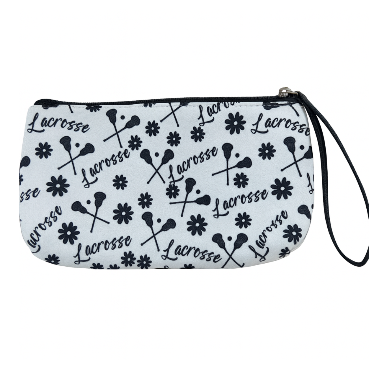 Lacrosse Black Wristlet Pouch Purse