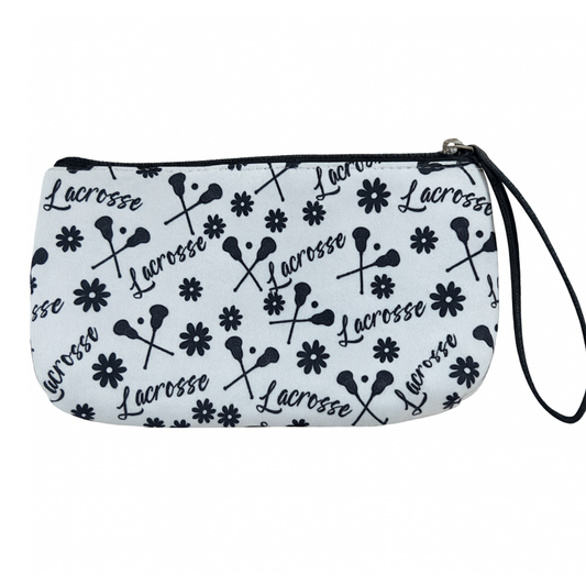 Lacrosse Black Wristlet Pouch Purse