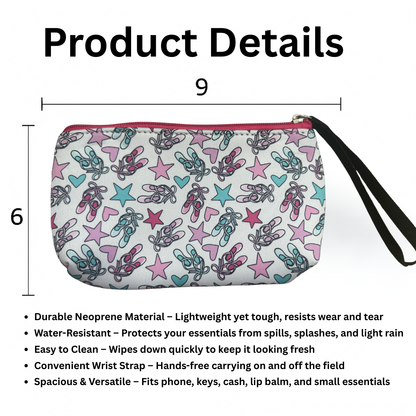 Ballet Wristlet Pouch Purse