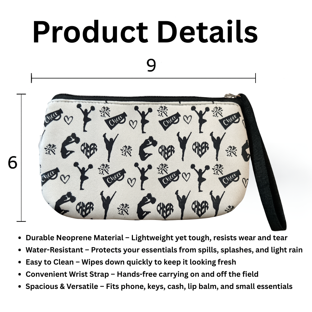 Cheer Wristlet Pouch Purse