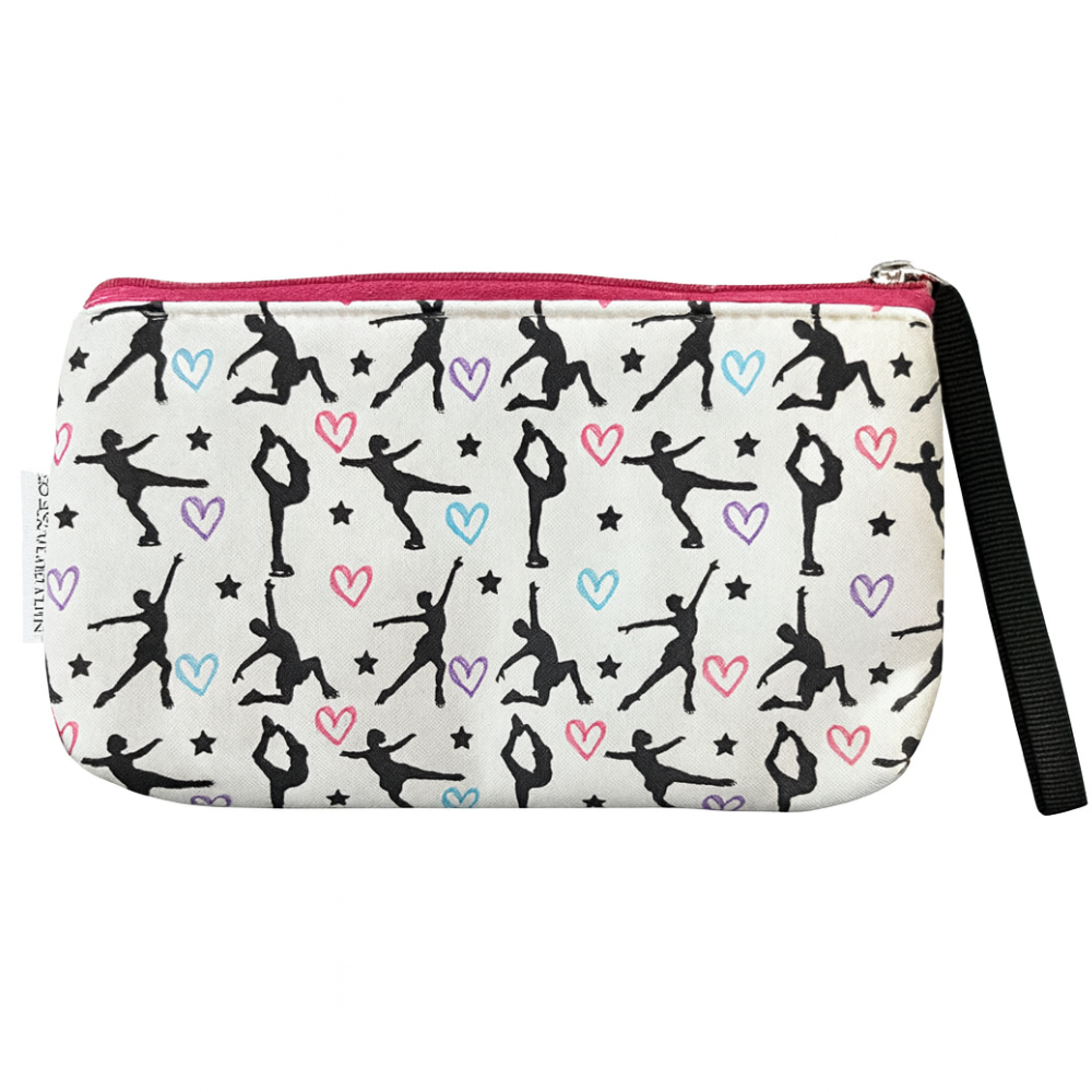 Figure Skater Wristlet Pouch Purse