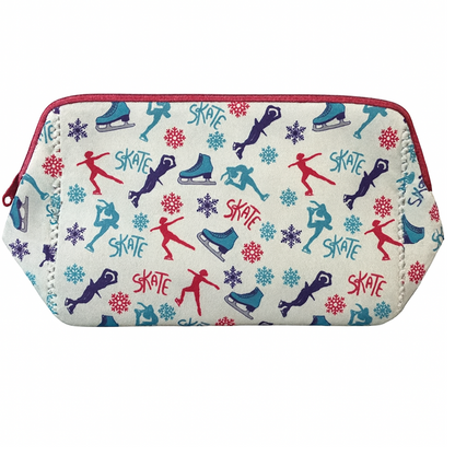 Figure Skating Pink Cosmetic Bag