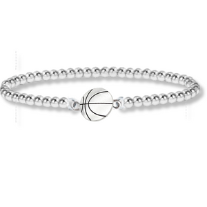 Basketball Beaded Bracelet