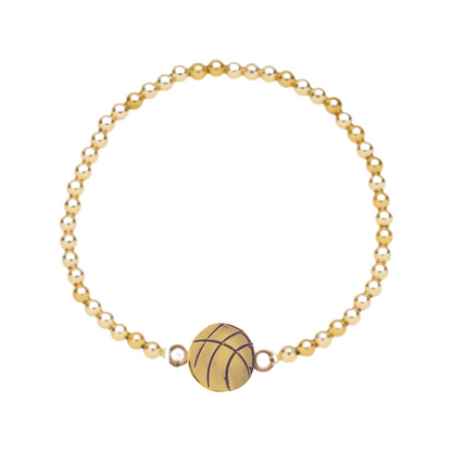 Sports 14k Gold Beaded Bracelets