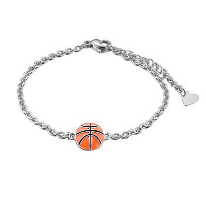 Basketball Charm Chain Bracelet