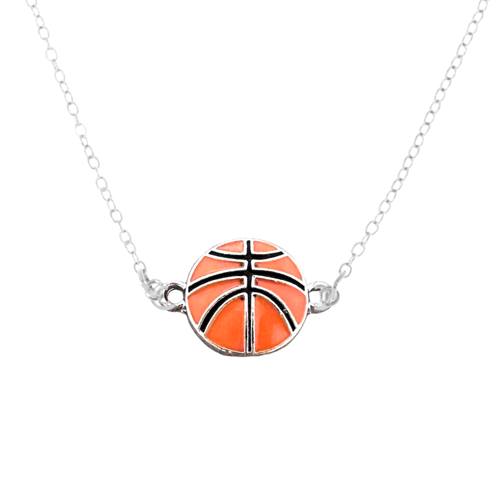 Custom Name Basketball Shape Name Necklace Customized Stainless Steel  Personalized Football Softball Charm Necklace For Women - AliExpress