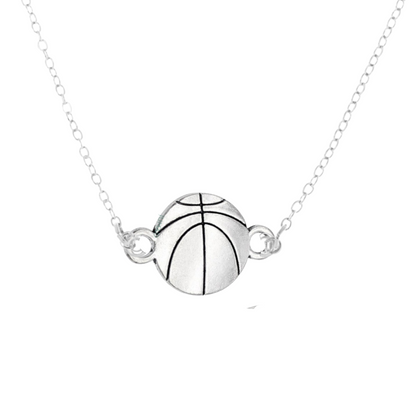 Basketball Pendant Necklace