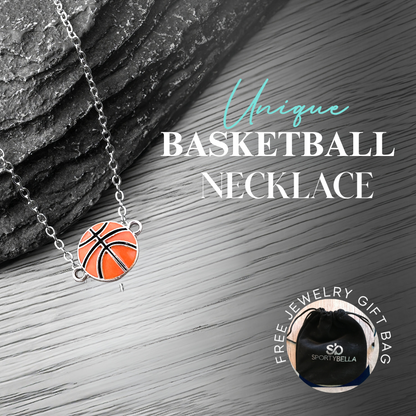 Basketball Orange Ball Pendant Necklace