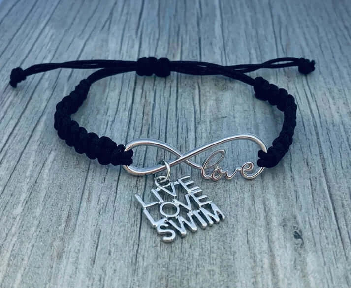 Swimming Adjustable Rope Bracelet - Pick Charm