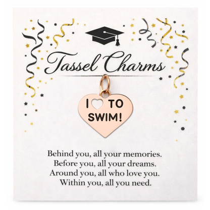 Swim Graduation Tassel Charm