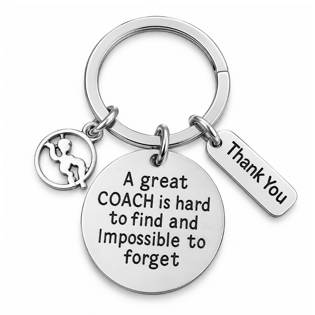 Swim Coach is Hard to Find But Impossible to Forget Keychain