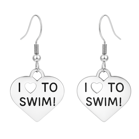Swim Earrings - Love to Swim