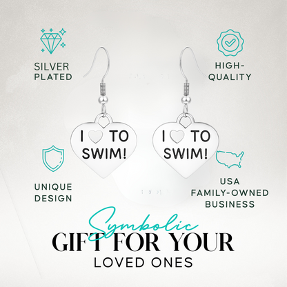 Swim Earrings - Love to Swim