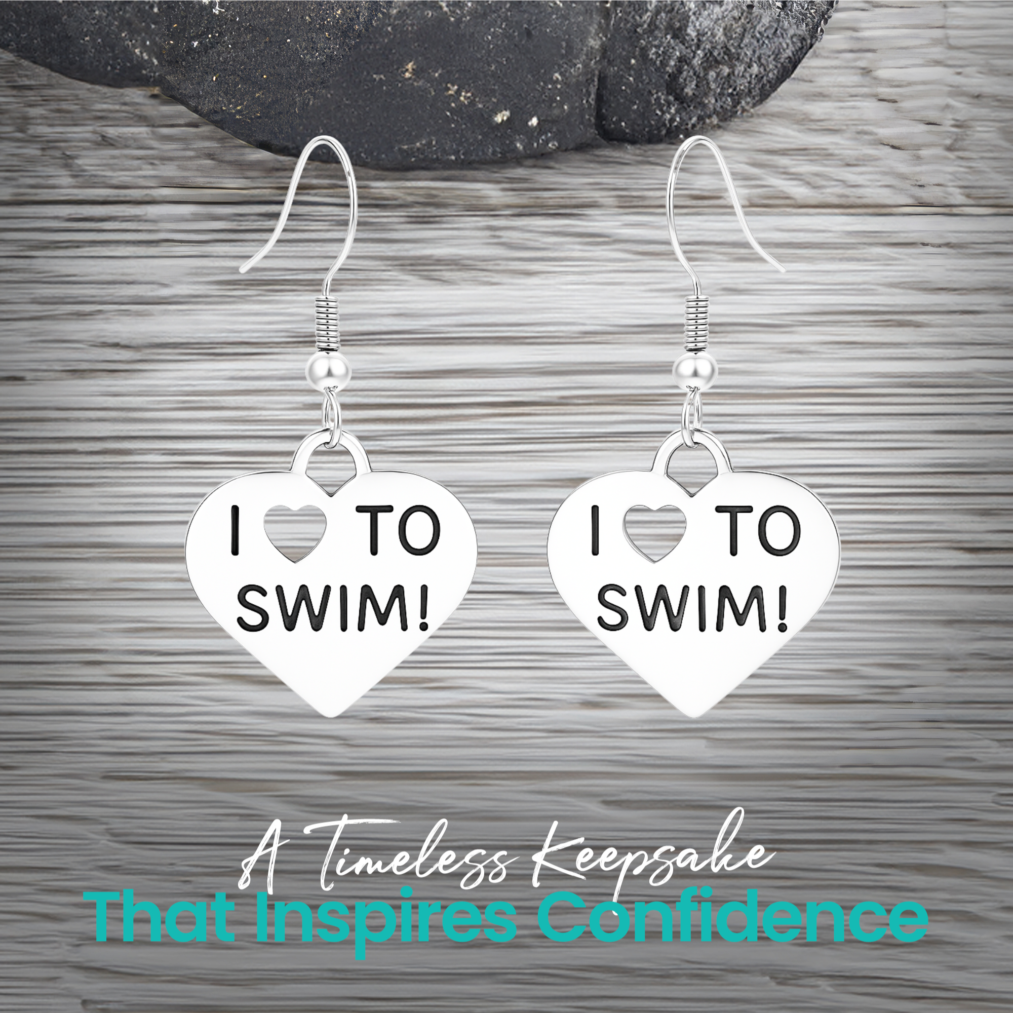 Swim Earrings - Love to Swim