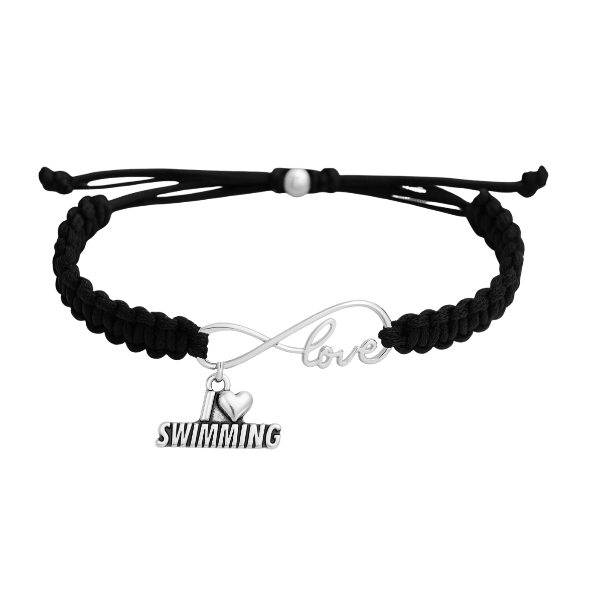 Swim Love Infinity Rope Bracelet - Pick Color & Charm