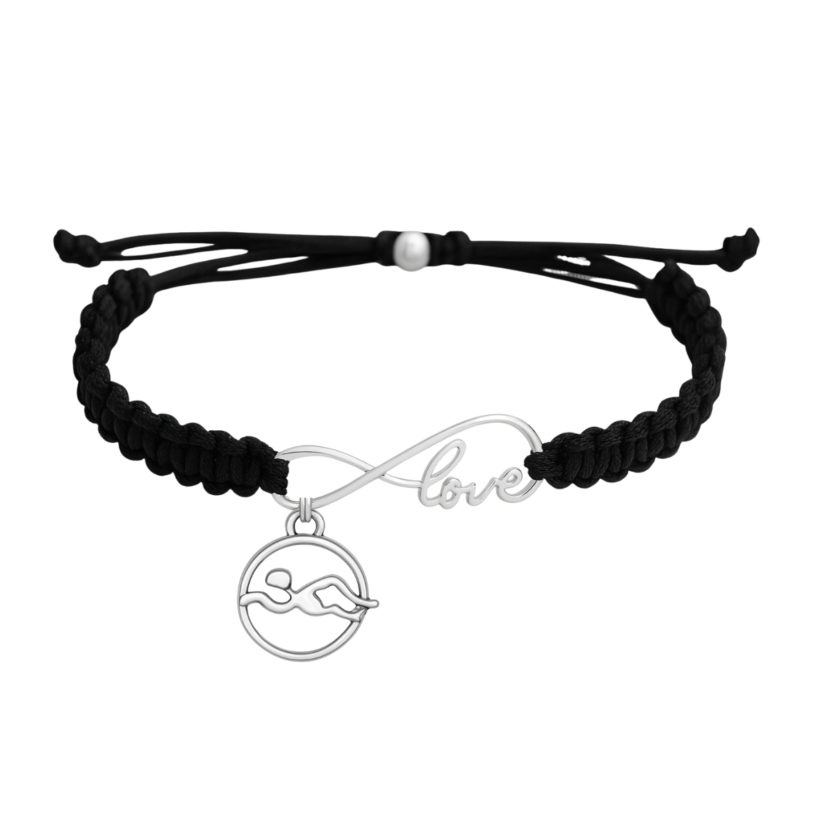 Swim Love Infinity Rope Bracelet - Pick Color & Charm