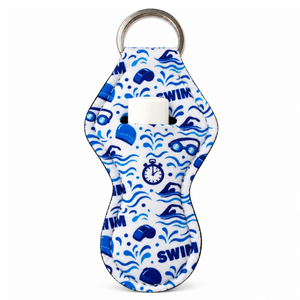 Swim Chapstick Holder Keyhcain