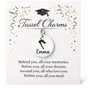 Swimming Engraved Tassel Charm