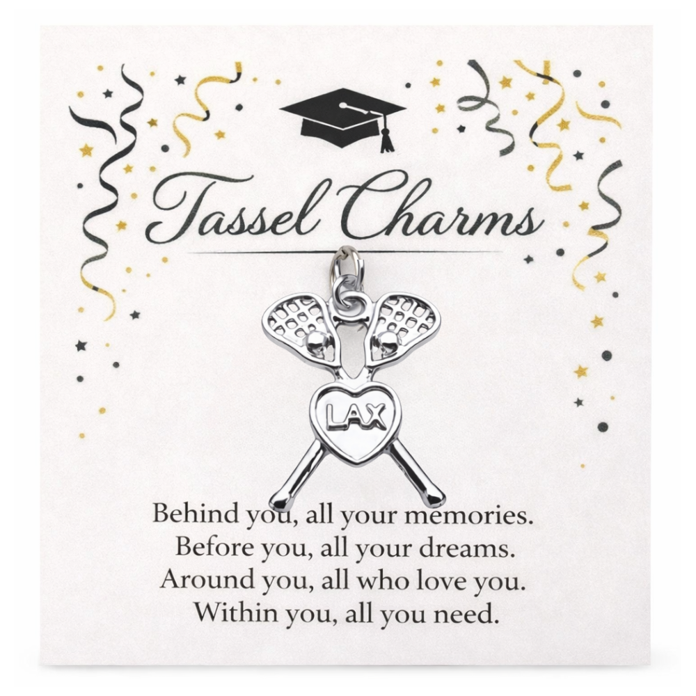 Lacrosse Graduation Tassel Charm