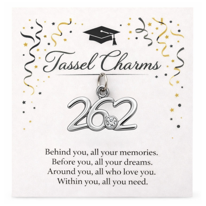 Running & Marathon Graduation Tassel Charm