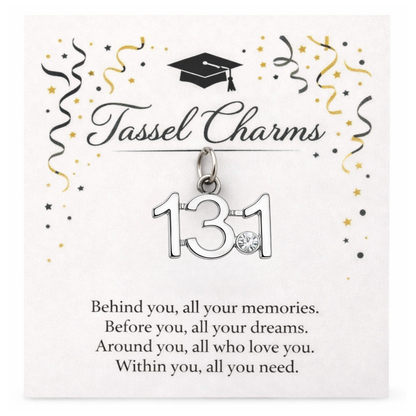 Running & Marathon Graduation Tassel Charm