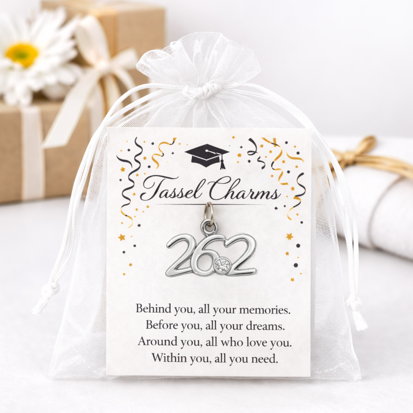 Running & Marathon Graduation Tassel Charm