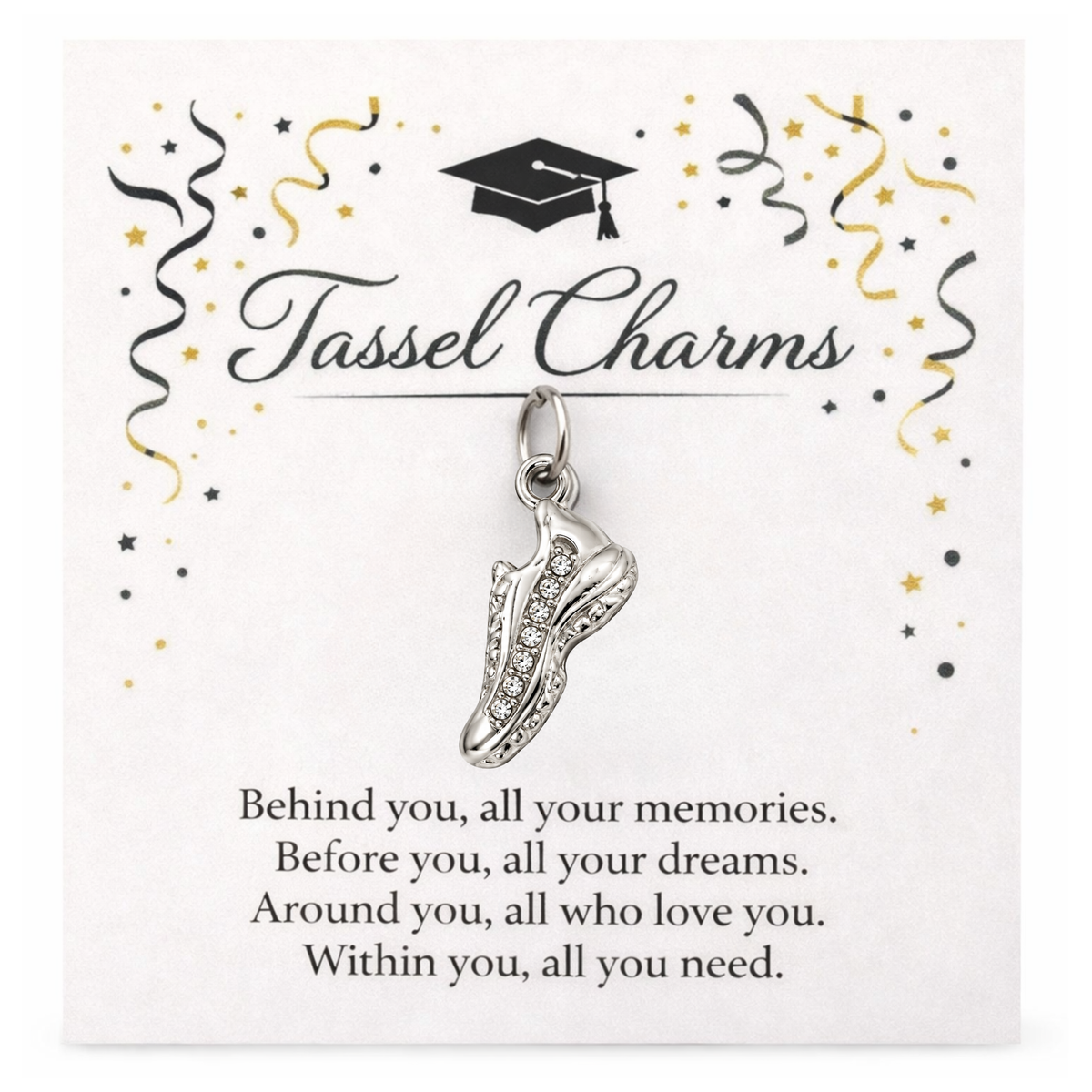 Running Graduation Tassel Charm