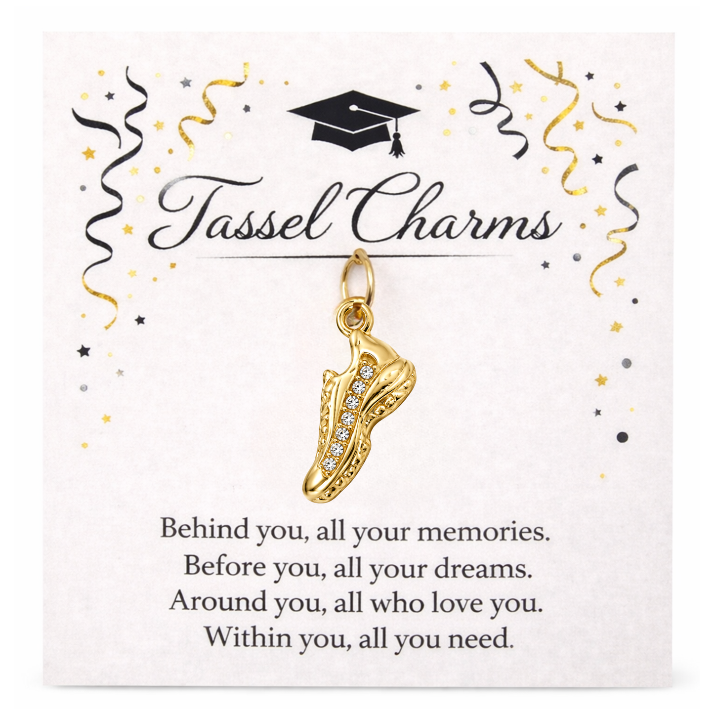 Cross Country Graduation Tassel Charm