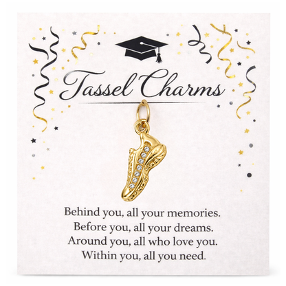 Cross Country Graduation Tassel Charm