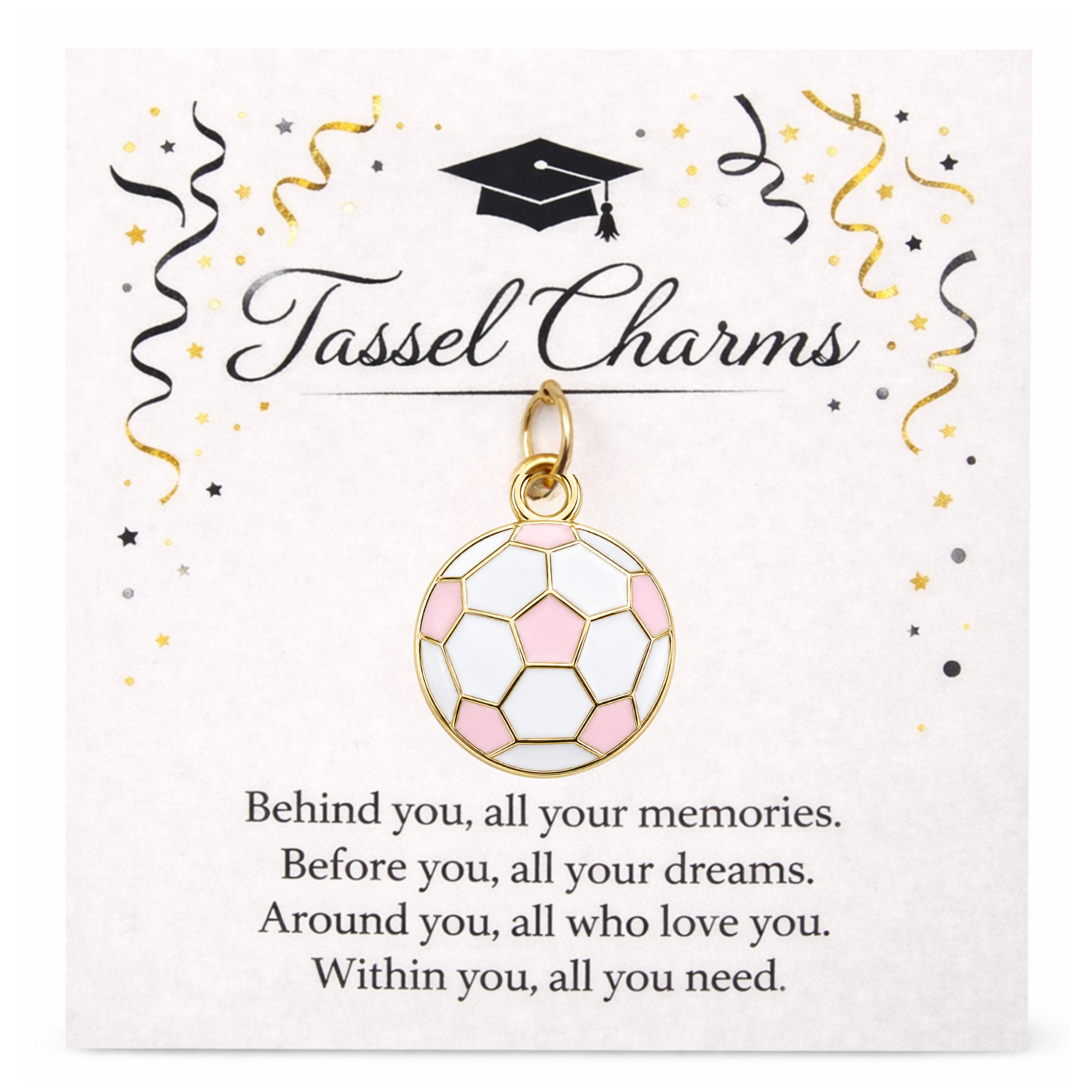 Soccer Graduation Tassel Charm