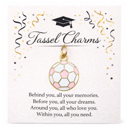 Soccer Graduation Tassel Charm