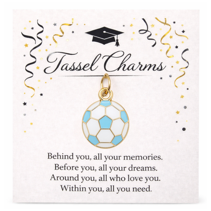Soccer Graduation Tassel Charm