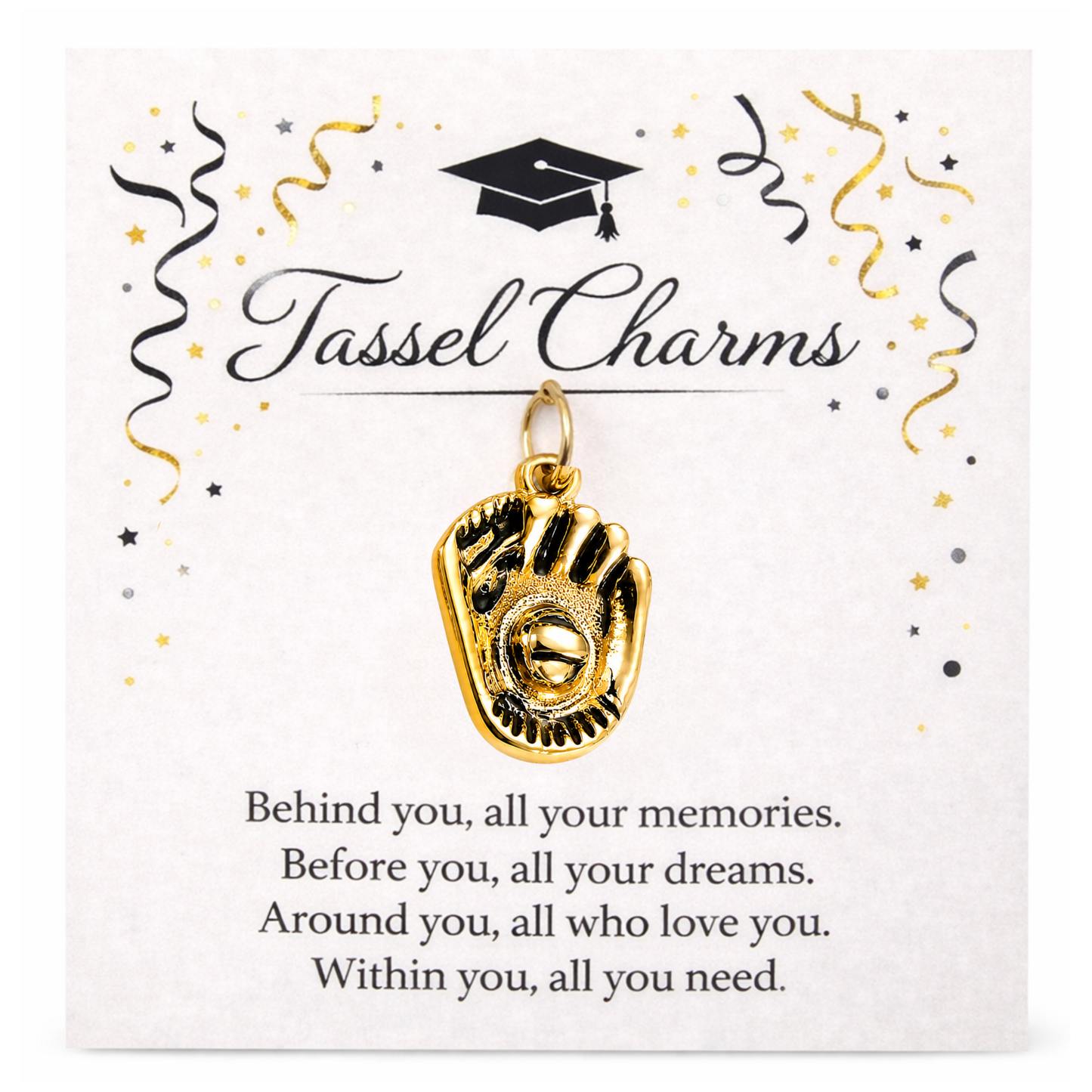 Softball Graduation Tassel Charm