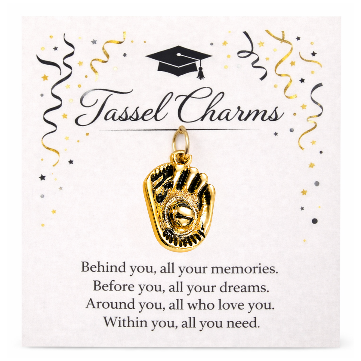 Softball Graduation Tassel Charm