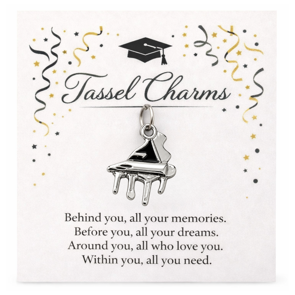 Music Graduation Tassel Charm