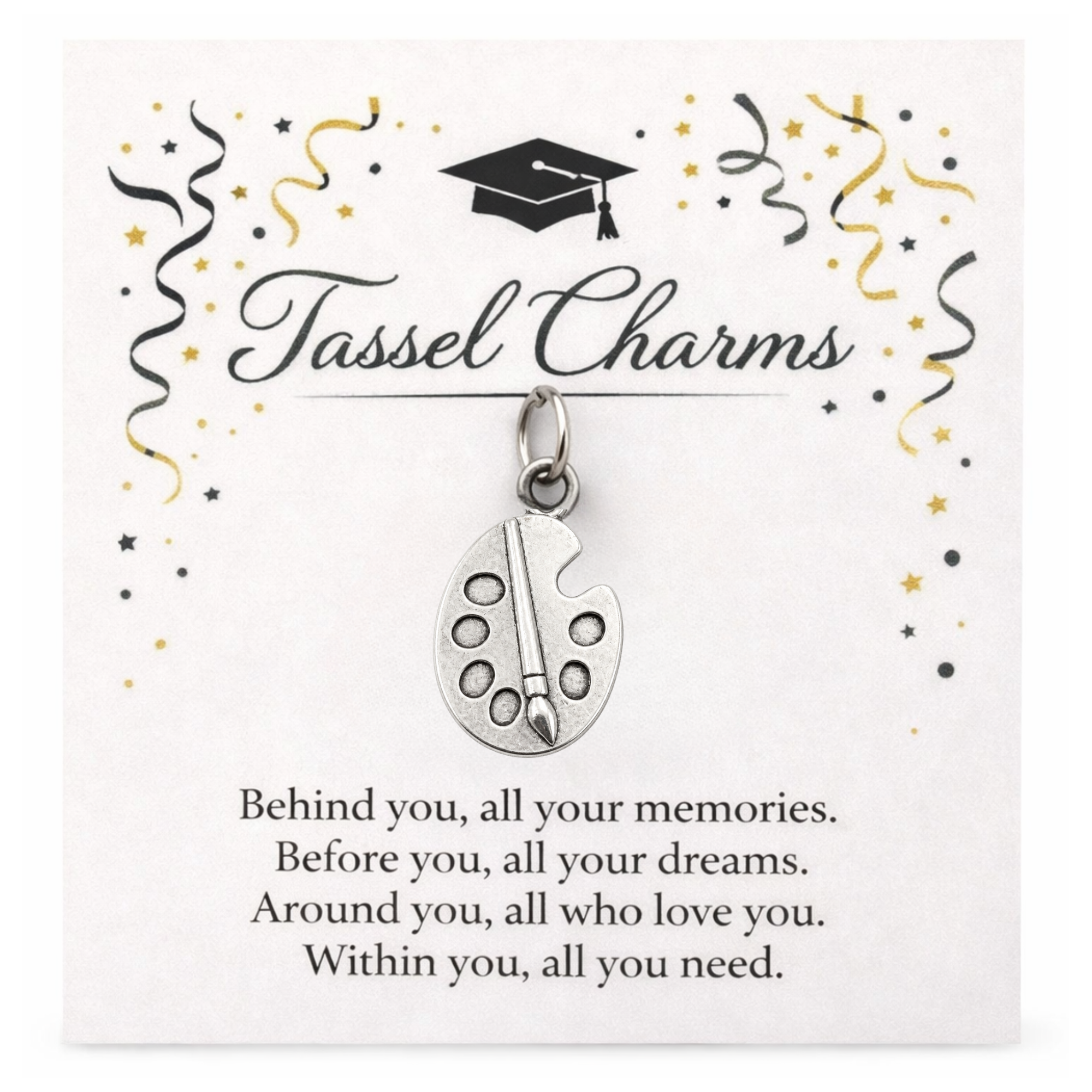 Art Graduation Tassel Charm