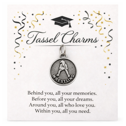 Girl Wrestling Tassel Charm