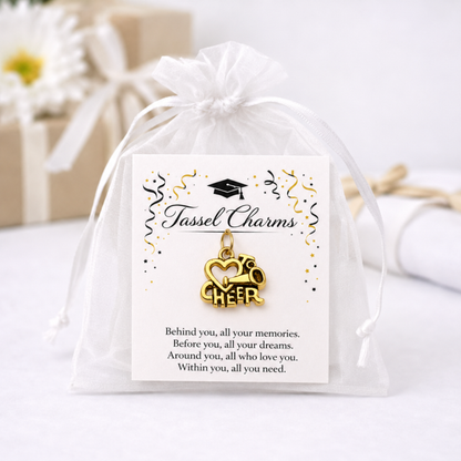 Cheer Gold Graduation Tassel Charm