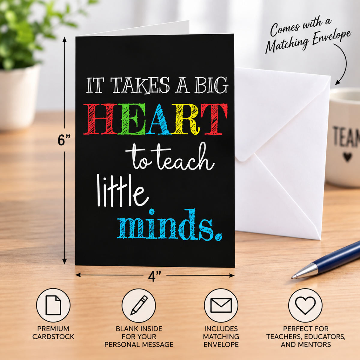 Teacher Keychain and Card Gift Set