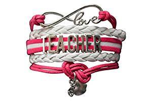 Teacher Infinity Bracelet - Pink - Infinity Collection