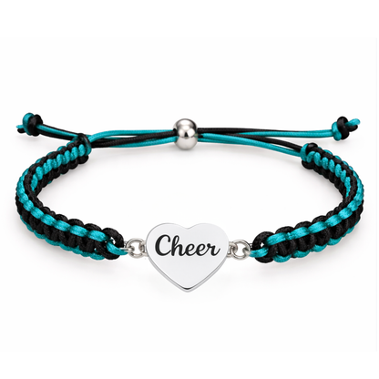Cheer Multi Colored Rope Bracelet - Pick Colors