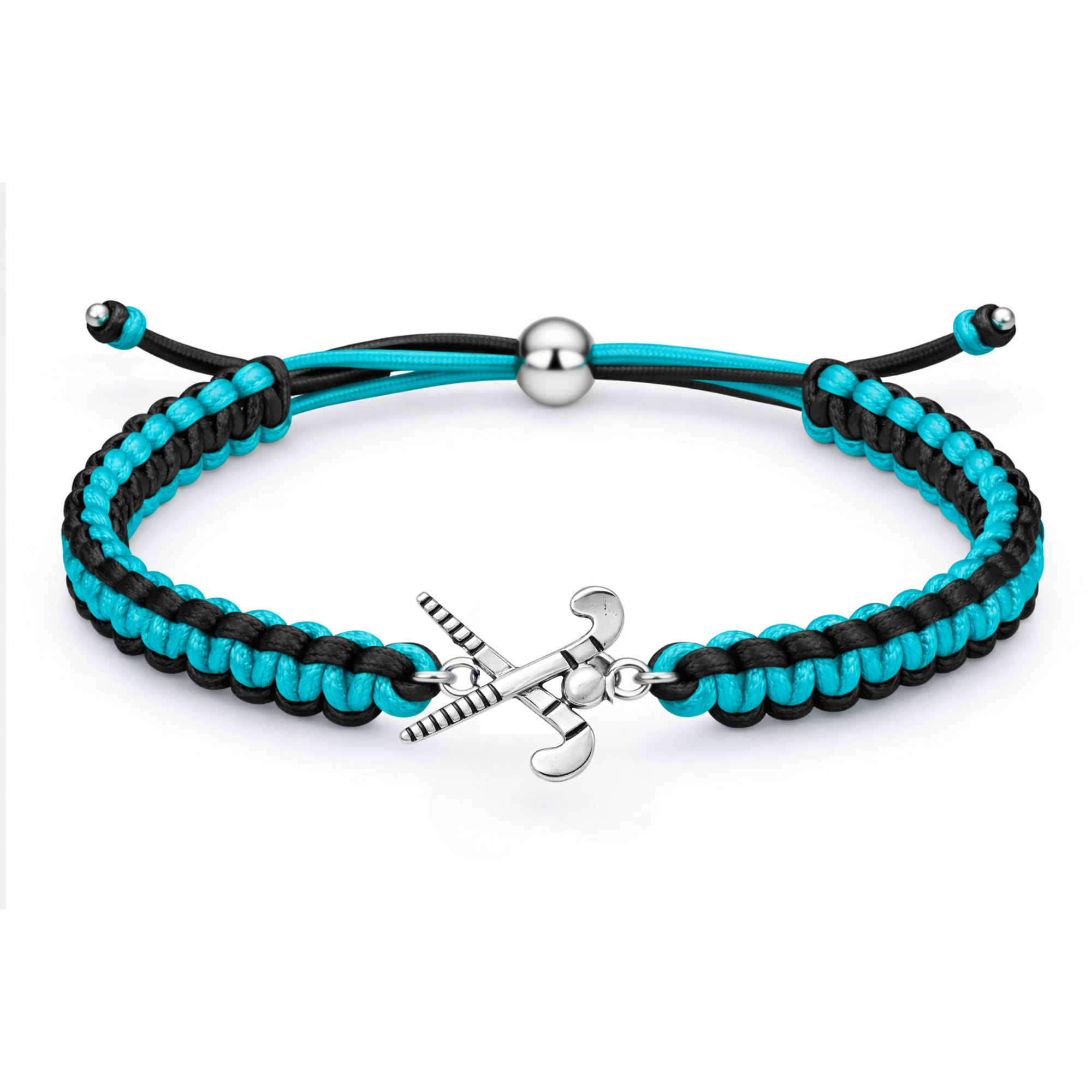 Field Hockey Multi Colored Rope Bracelet - Pick Colors