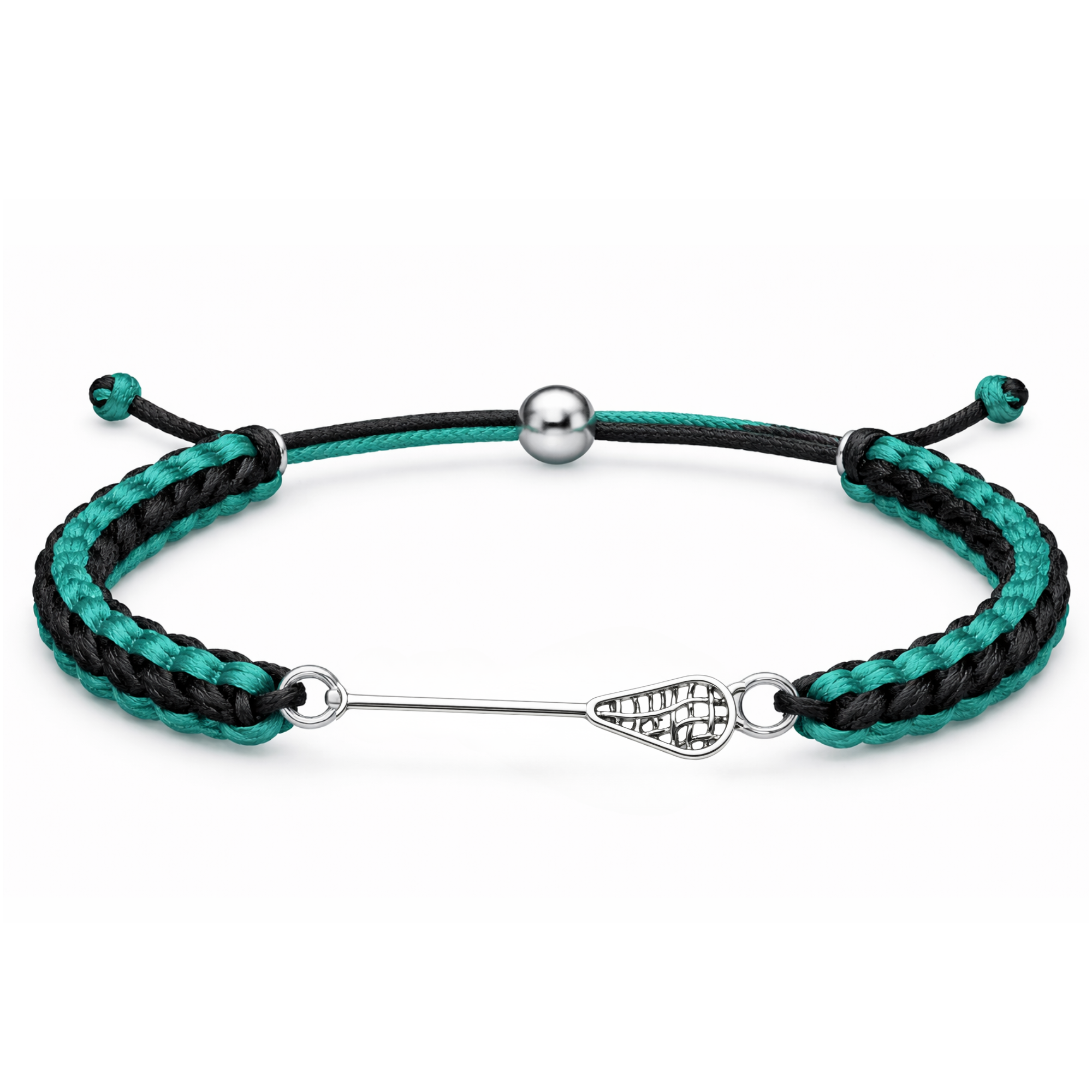 Lacrosse Multi Color Adjustable Rope Bracelet