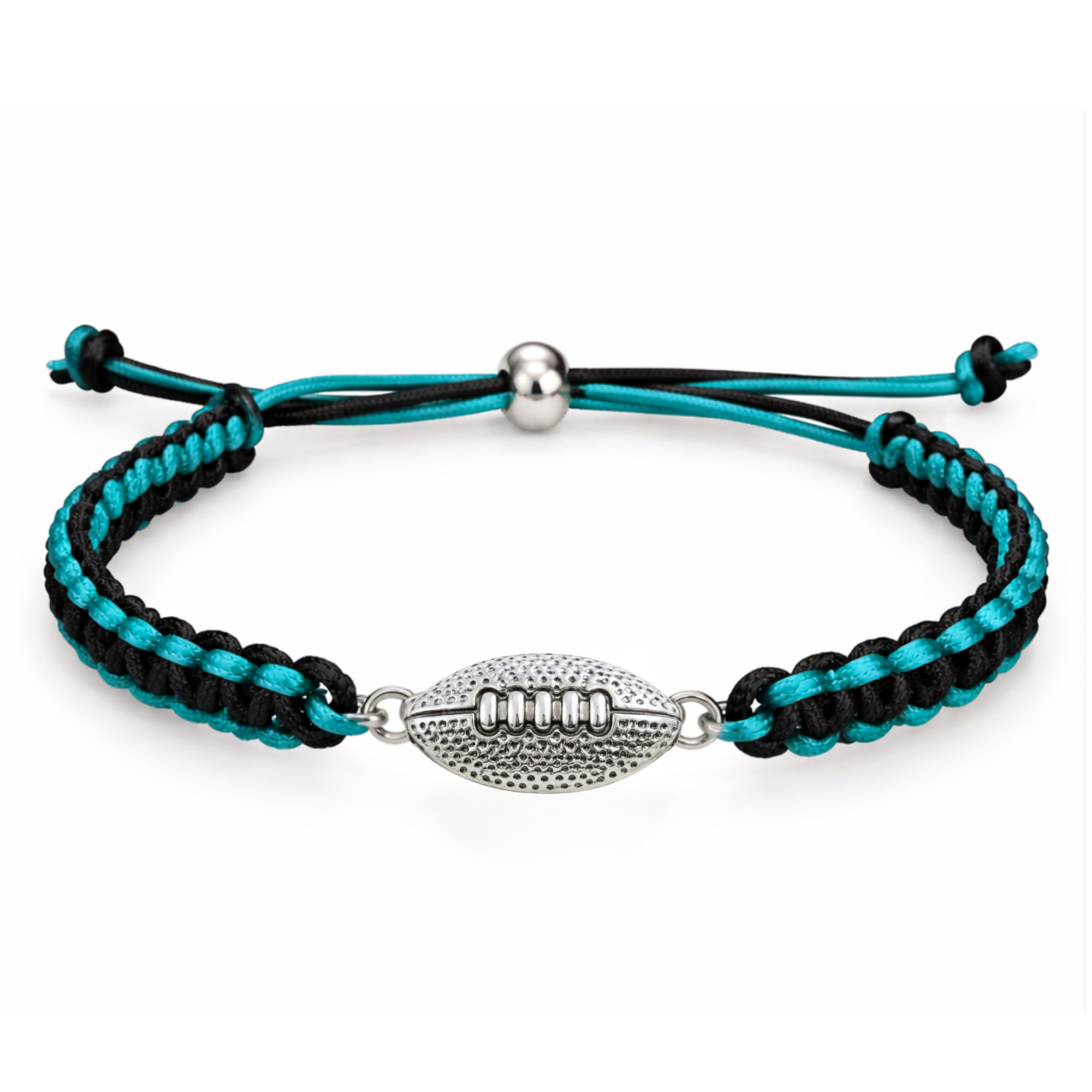 Multi Colored Football Rope Bracelet - Pick Color