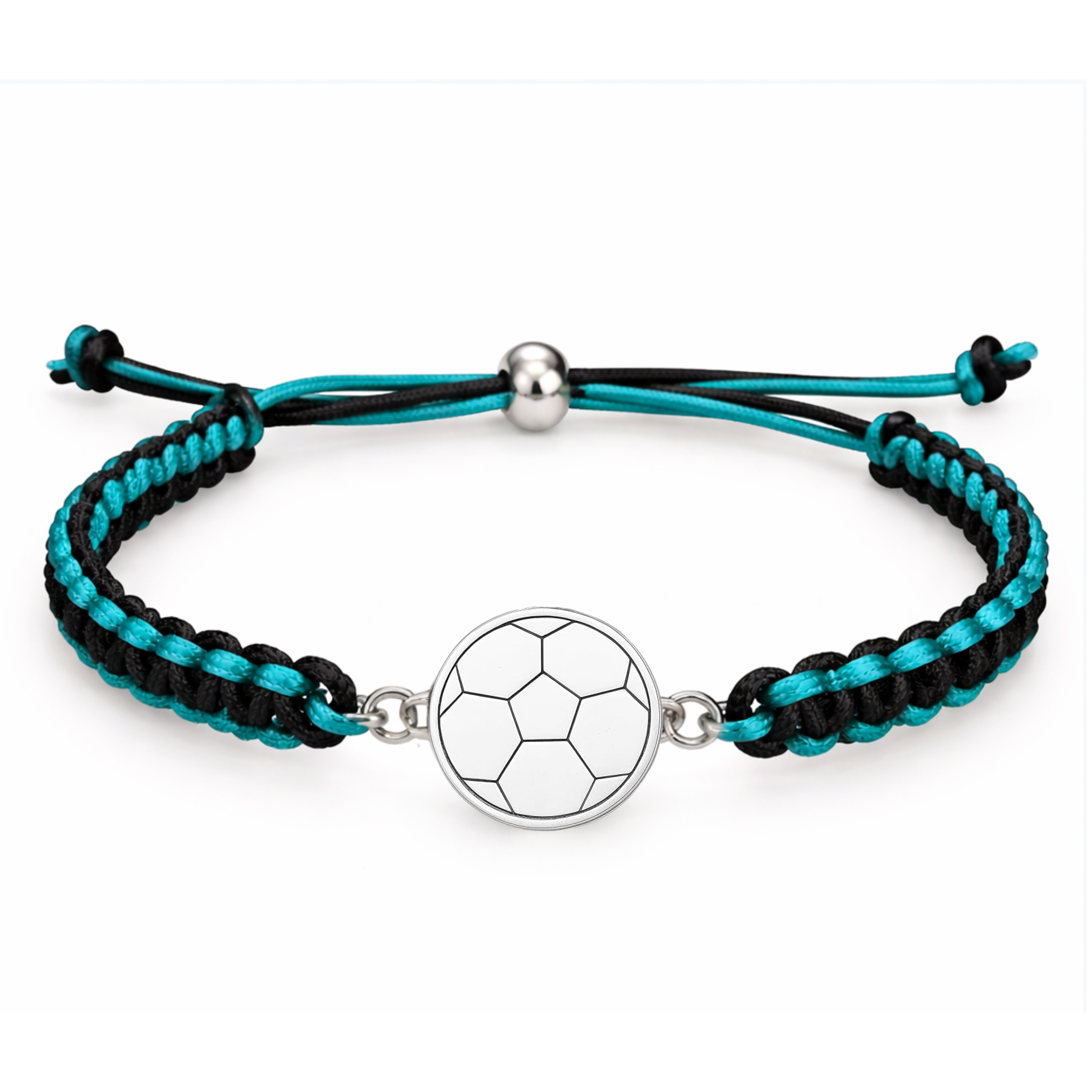 Multi Colored Soccer Bracelet - Pick Colors & Charms
