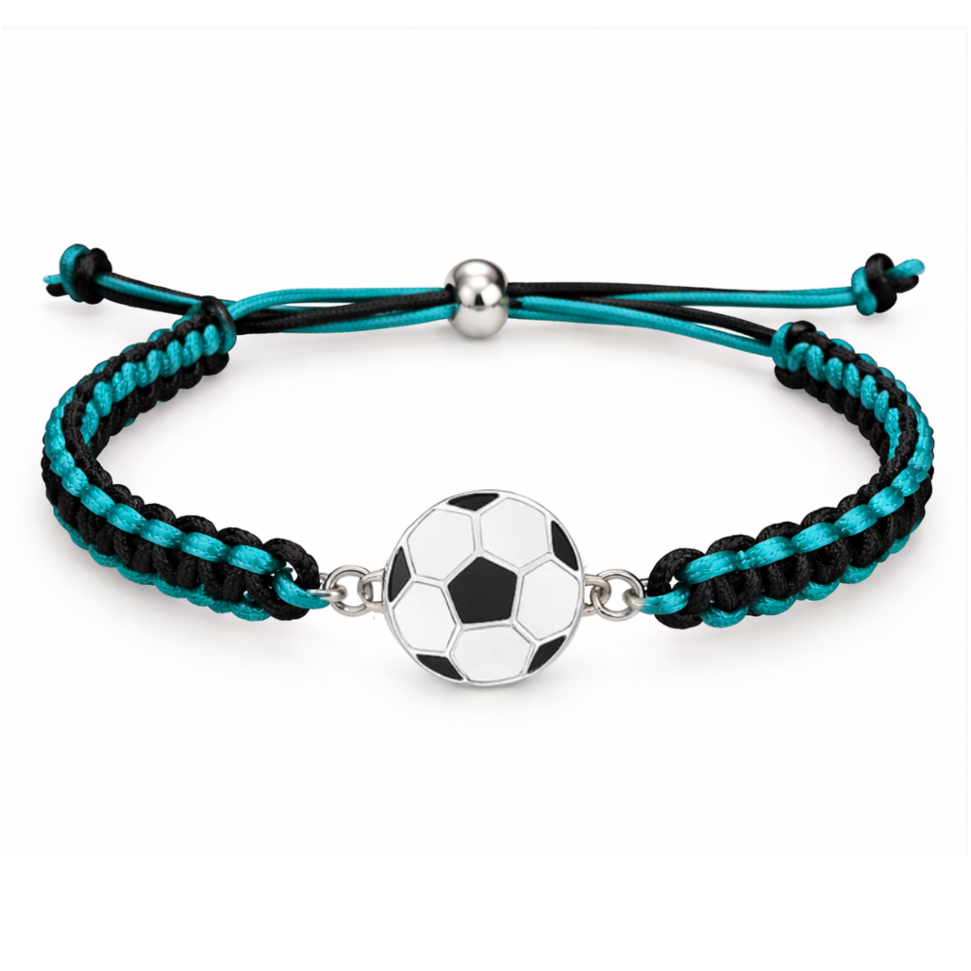 Multi Colored Soccer Bracelet - Pick Colors & Charms