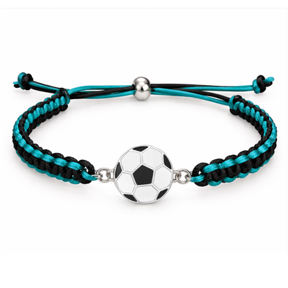 Multi Colored Soccer Bracelet - Pick Colors & Charms