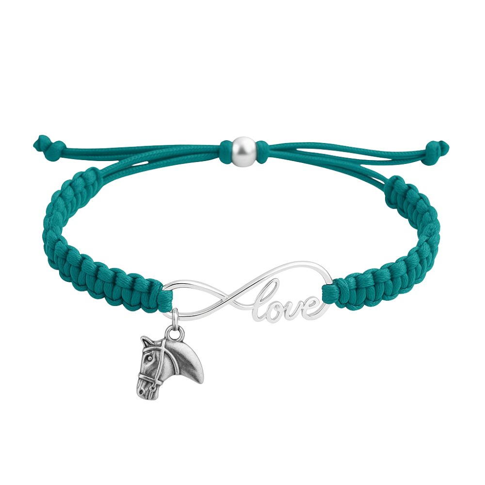 Horse Infinity Rope Bracelet - Pick Charm